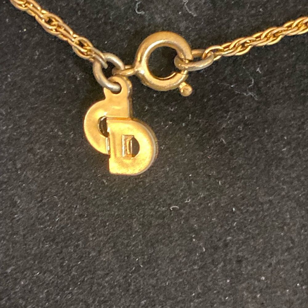 Authentic Christian Dior‎ pendant and authentic chain - Picture 5 of 7